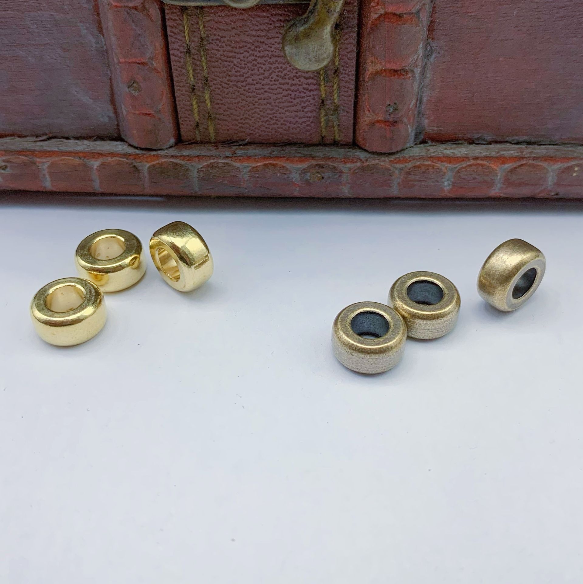 10pcs Brass old bead DIY brace - огляд і ціна Paracord Survival Bracelet