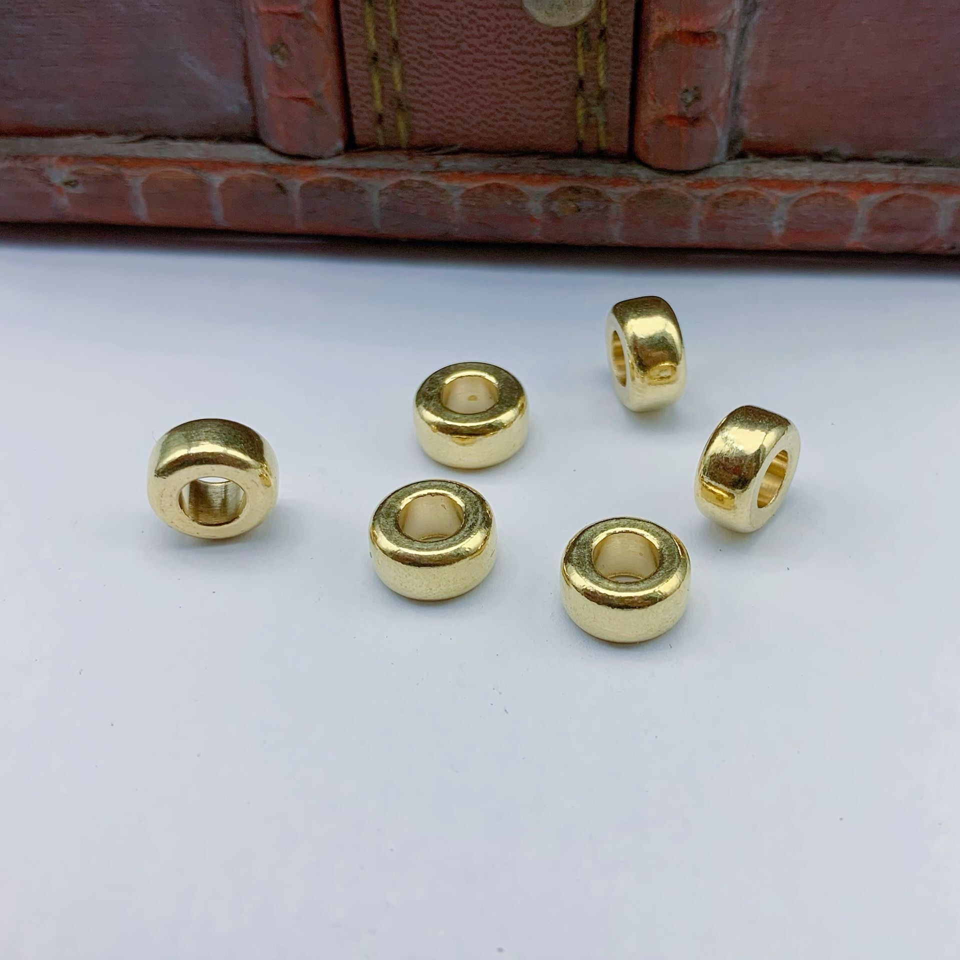 10pcs Brass old bead DIY brace - огляд і ціна Paracord Survival Bracelet