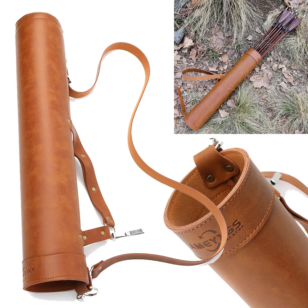 1pc Traditional PU Leather Bac - огляд і ціна Quiver Arrow Back