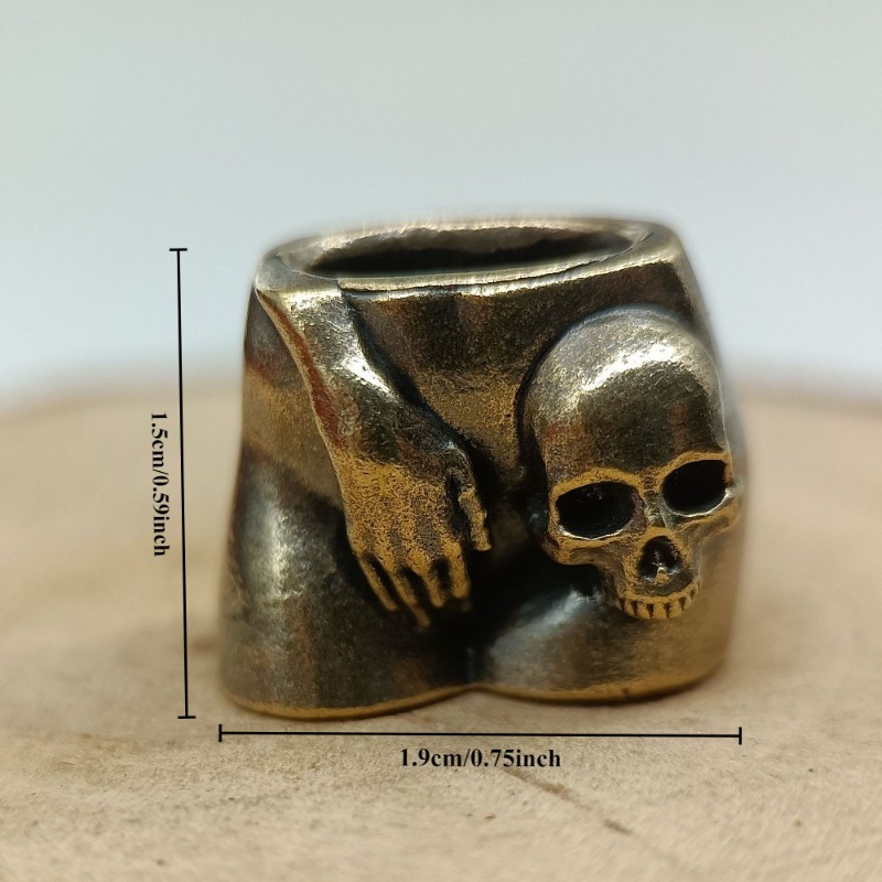 Love Skull Brass Knife Beads E - огляд і ціна Paracord Survival Bracelet