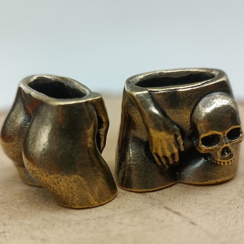 Love Skull Brass Knife Beads E - огляд і ціна Paracord Survival Bracelet
