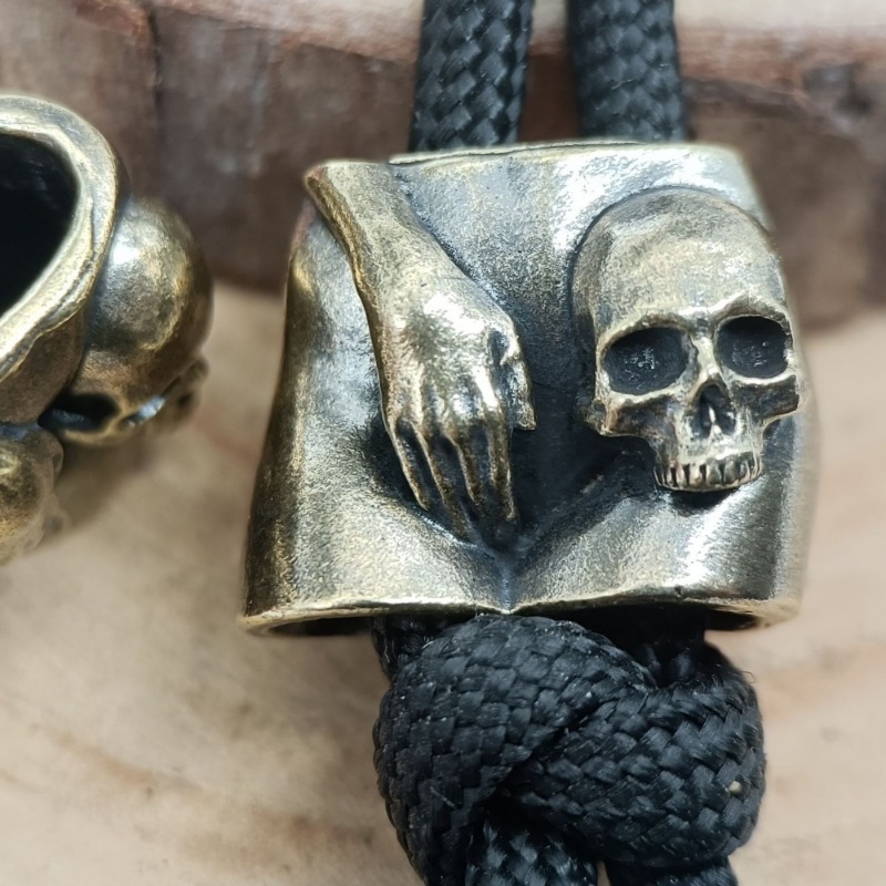 Love Skull Brass Knife Beads E - огляд і ціна Paracord Survival Bracelet