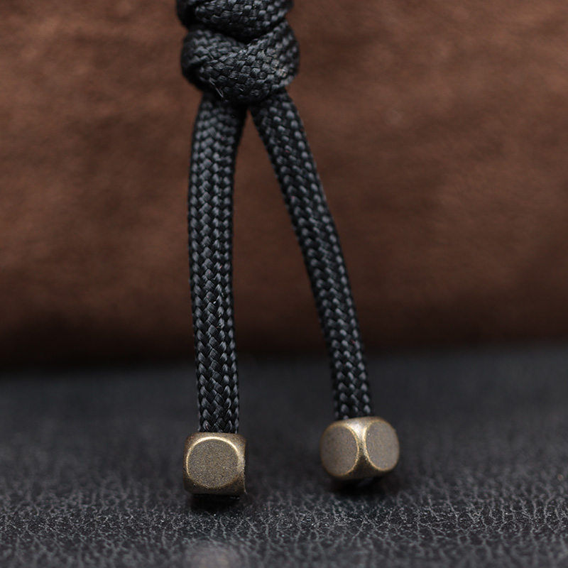 2pcs 4mm Hole Cube Brass Knife - огляд і ціна Paracord Survival Bracelet