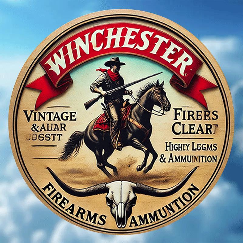 Winchester vintage round metal - огляд і ціна Hunting Outdoor Christmas Decorations