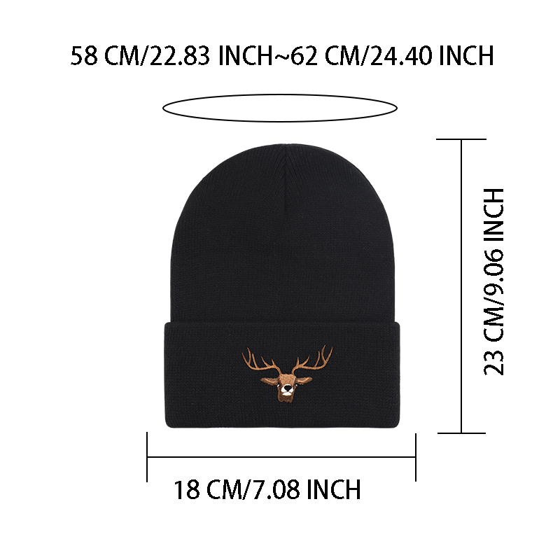 Deer Head Elk Embroidered Adul - огляд і ціна Hunting Outdoor Christmas Decorations
