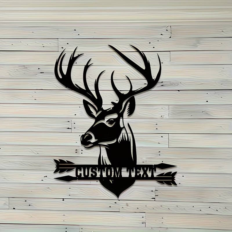 Custom Deer Head Metal Wall Ar - огляд і ціна Hunting Outdoor Christmas Decorations