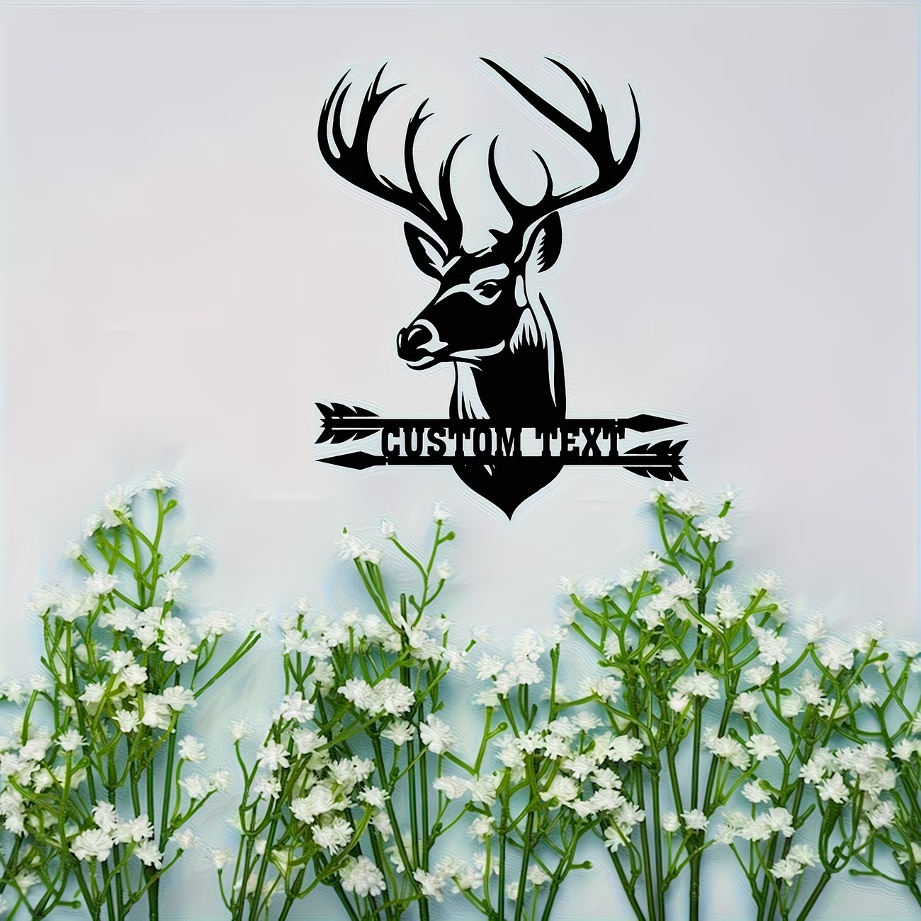 Custom Deer Head Metal Wall Ar - огляд і ціна Hunting Outdoor Christmas Decorations