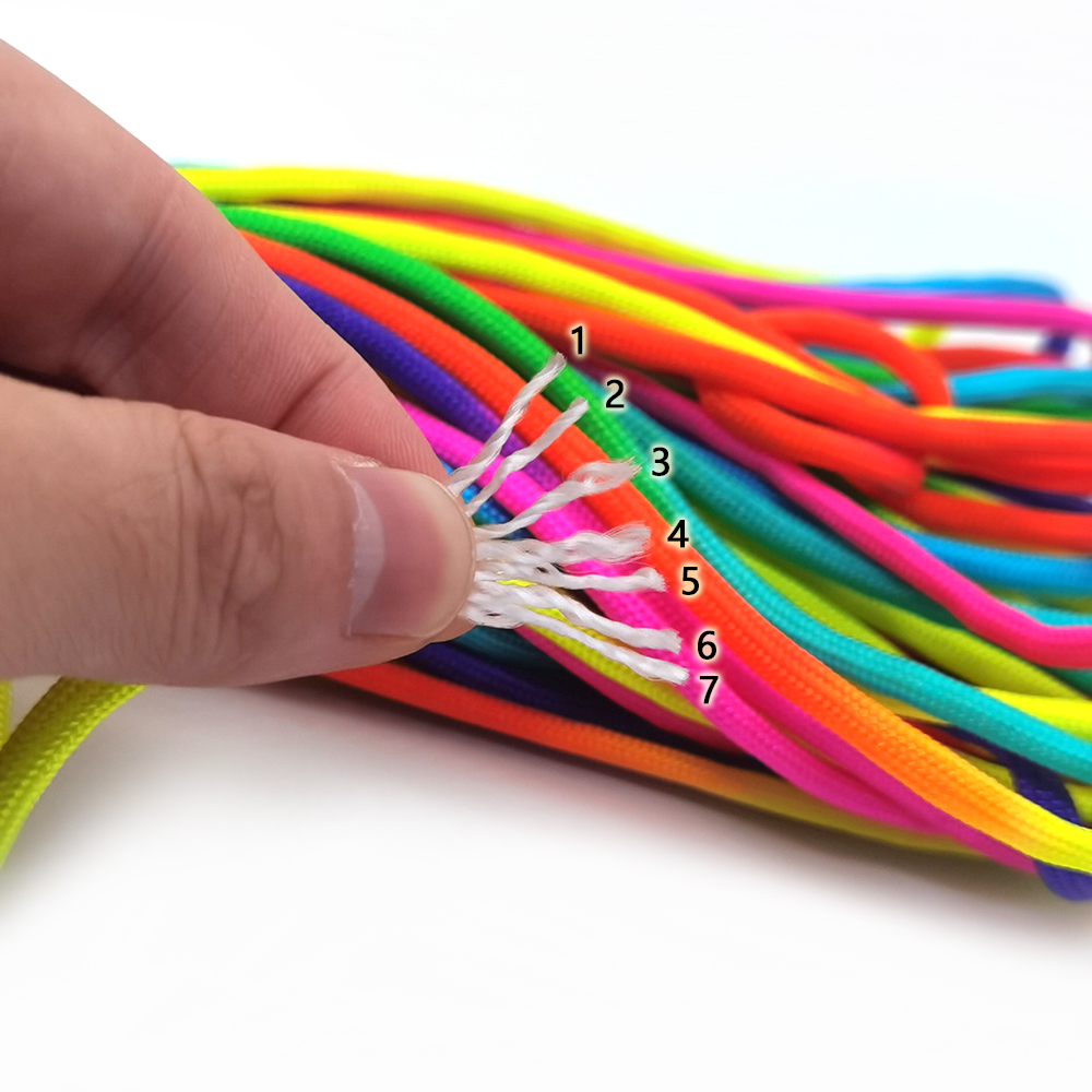 31meters 4mm Rainbow Colors Co - огляд і ціна Paracord Survival Bracelet